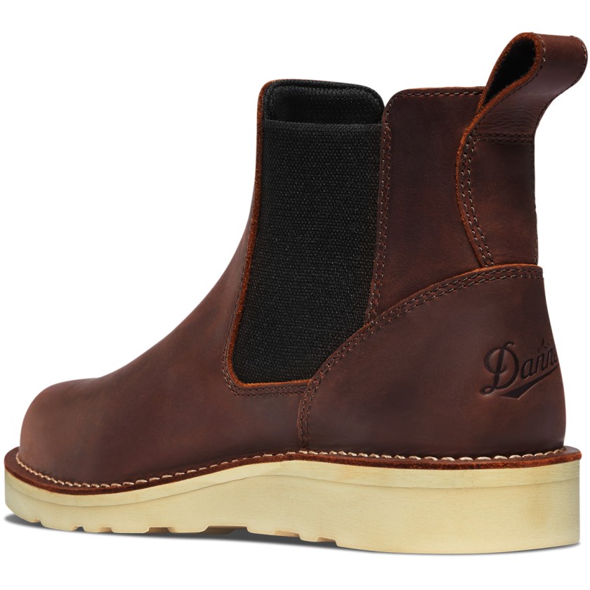 Bottes de Travail Danner Bull Run Chelsea Marron Homme | QZW-3737524