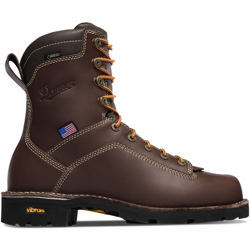 Bottes de Travail Danner Quarry USA Alloy Toe Waterproof Marron Homme | FSB-0964774