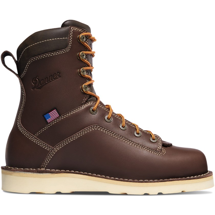 Bottes de Travail Danner Quarry USA Wedge Waterproof Marron Homme | RIZ-8417223