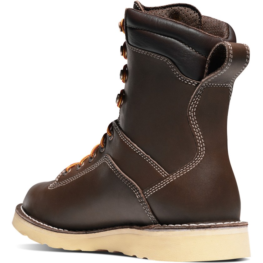 Bottes de Travail Danner Quarry USA Alloy Toe Wedge Waterproof Marron Homme | ORJ-3607126