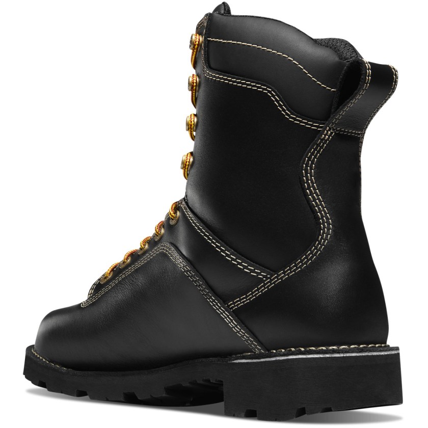 Bottes de Travail Danner Quarry USA Alloy Toe/MET Guard Waterproof Noir Homme | AEM-1064160