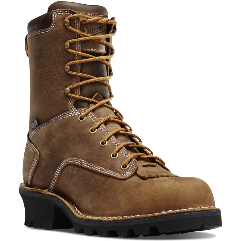 Bottes de Travail Danner Logger Waterproof Marron Homme | KFV-4694878