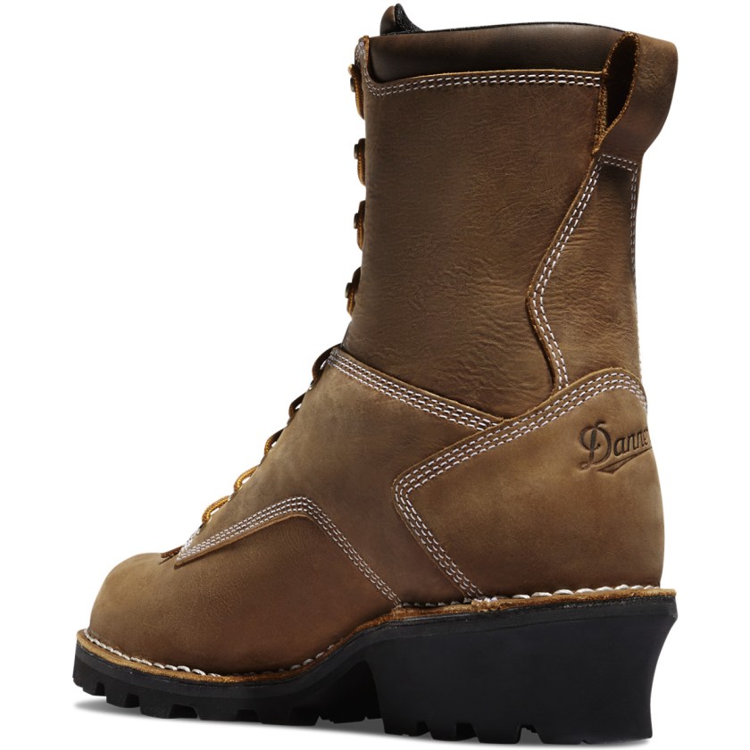 Bottes de Travail Danner Logger Waterproof Marron Homme | KFV-4694878