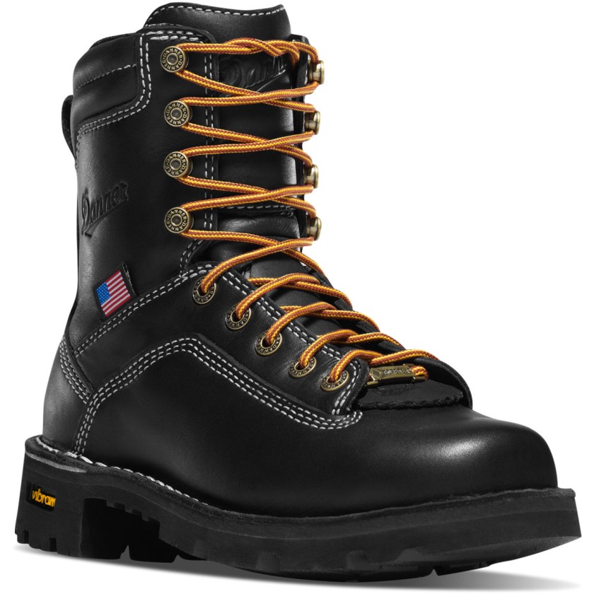 Bottes de Travail Danner Quarry USA Waterproof Noir Femme | JQB-1392056