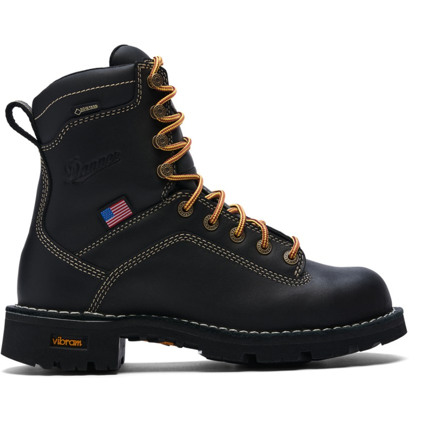 Bottes de Travail Danner Quarry USA Waterproof Noir Femme | JQB-1392056