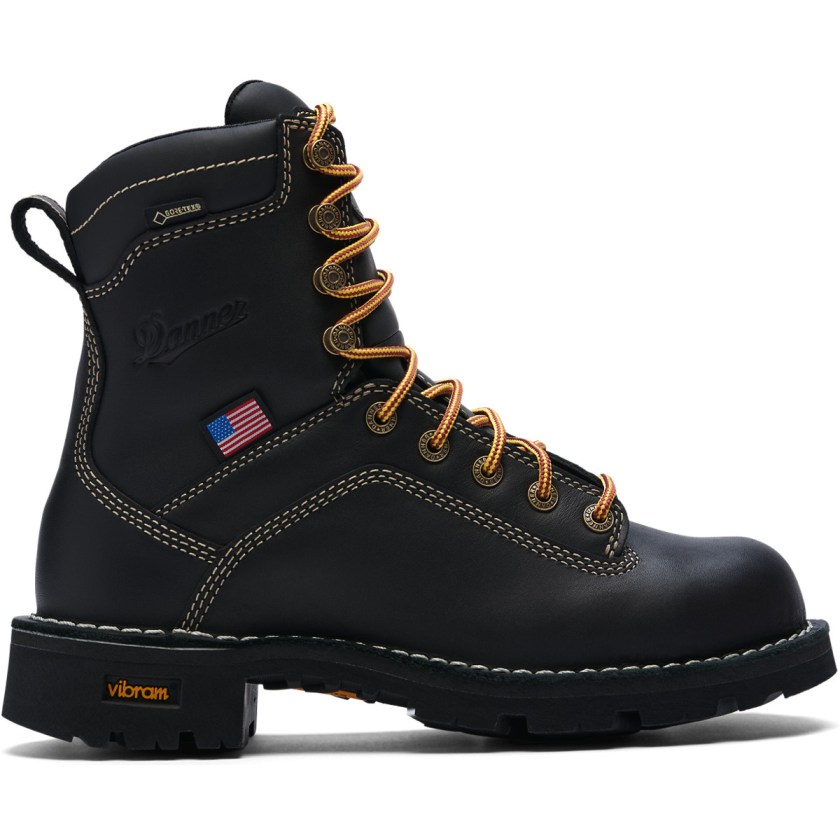 Bottes de Travail Danner Quarry USA Waterproof Noir Femme | IJH-2130358