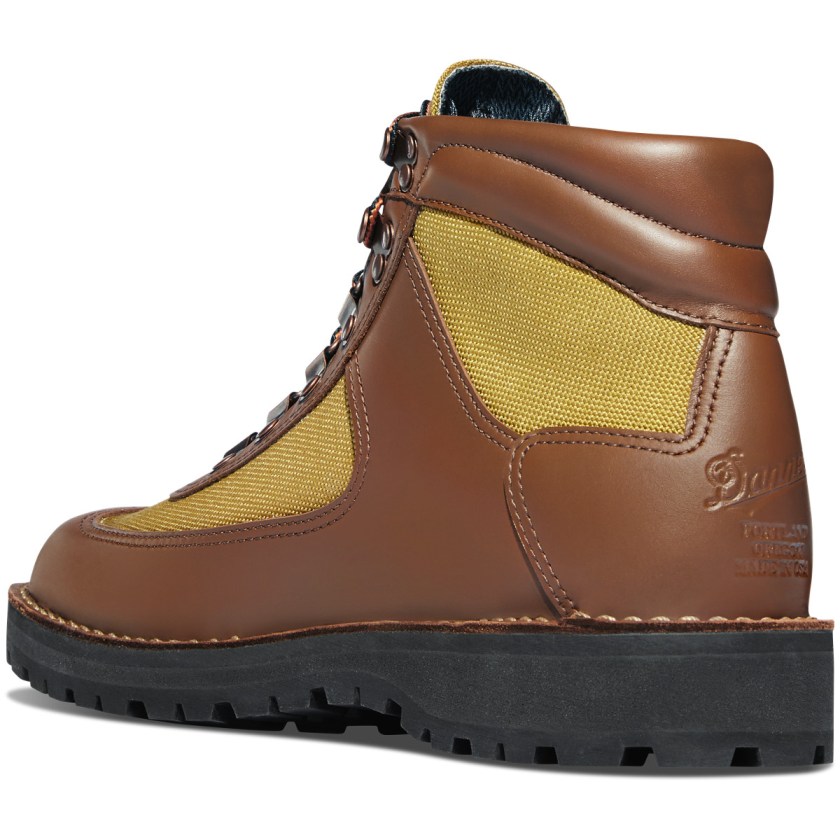 Bottes Randonnée Danner Feather Light Revival Waterproof Marron Jaune Homme | NLE-7374990