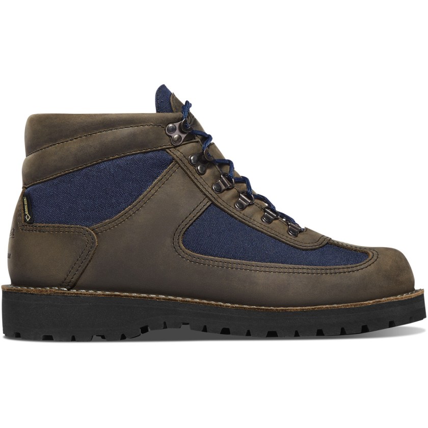 Bottes Randonnée Danner Feather Light Gunmetal Waterproof Marron Bleu Homme | AXF-1563616